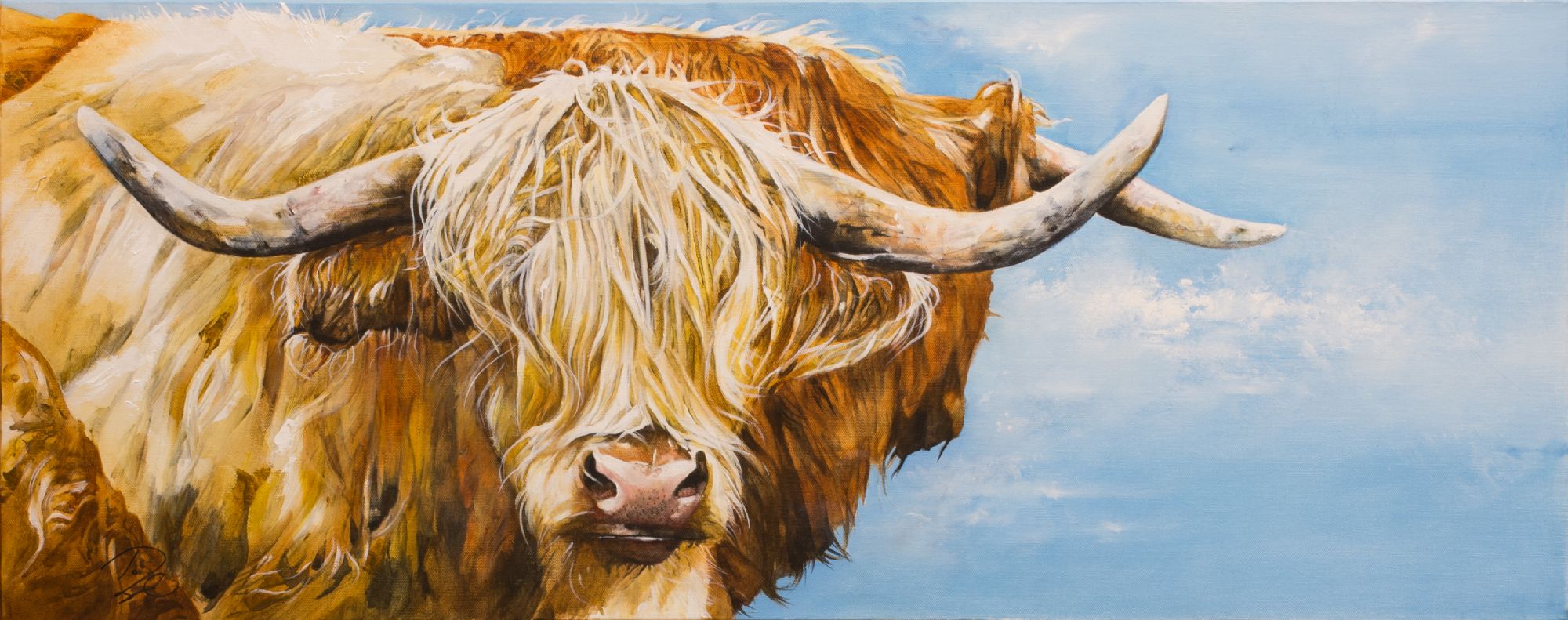 Paula Vize art Highland Cow