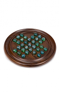 Classic Solitare with Glass Marbles Classic Solitare with Glass Marbles