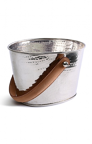 Leather Handled Ice Bucket Leather Handled Ice Bucket