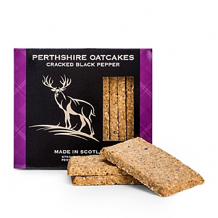 Perthshire Oatcakes' Cracked Black Pepper 150g Perthshire Oatcakes' Cracked Black Pepper 150g