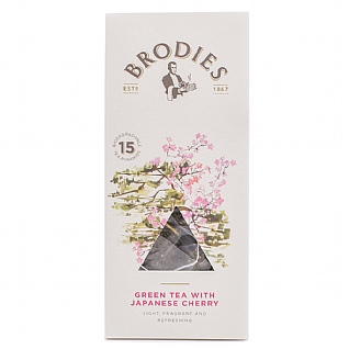Brodies of Edinburgh's Green Tea with Japanese Cherry Blossom Brodies of Edinburgh's Green Tea with Japanese Cherry Blossom