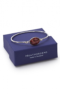 Heathergems Silver Wire Bangle Heathergems Silver Wire Bangle
