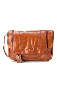 Mens Leather Hanging Washbag Mens Leather Hanging Washbag