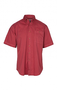 Short Sleeve Sulphur Washed Cotton Shirt Short Sleeve Sulphur Washed Cotton Shirt