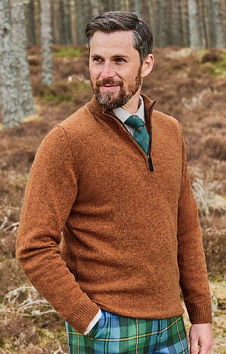 Mens Country Lambswool T Zip Mens Country Lambswool T Zip