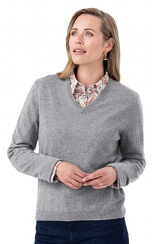Ladies 2 Ply Cashmere V Neck Ladies 2 Ply Cashmere V Neck