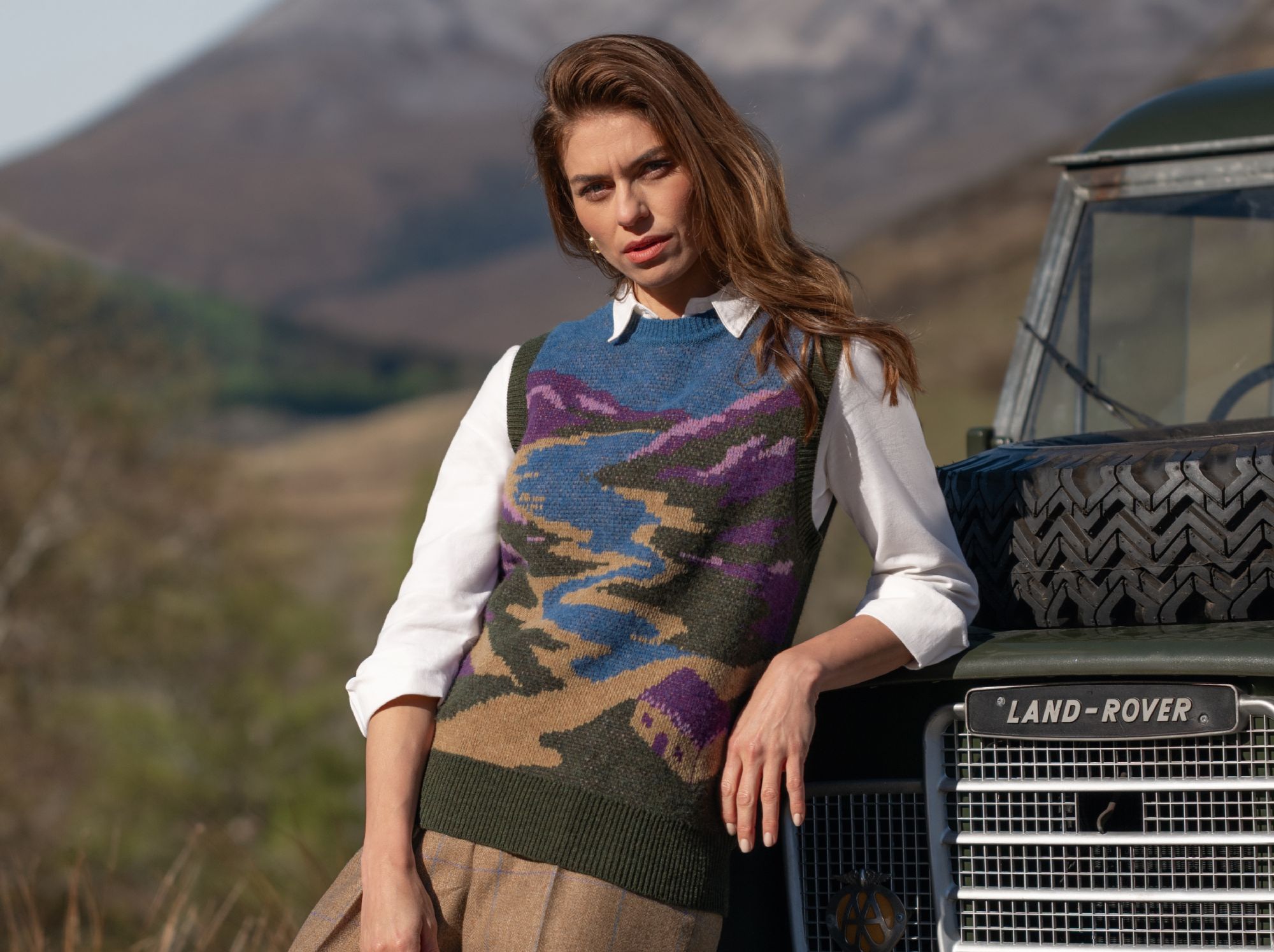 Ladies Highland Bothy Lambswool Slipover
