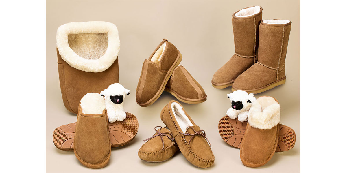 Sheepskin slippers