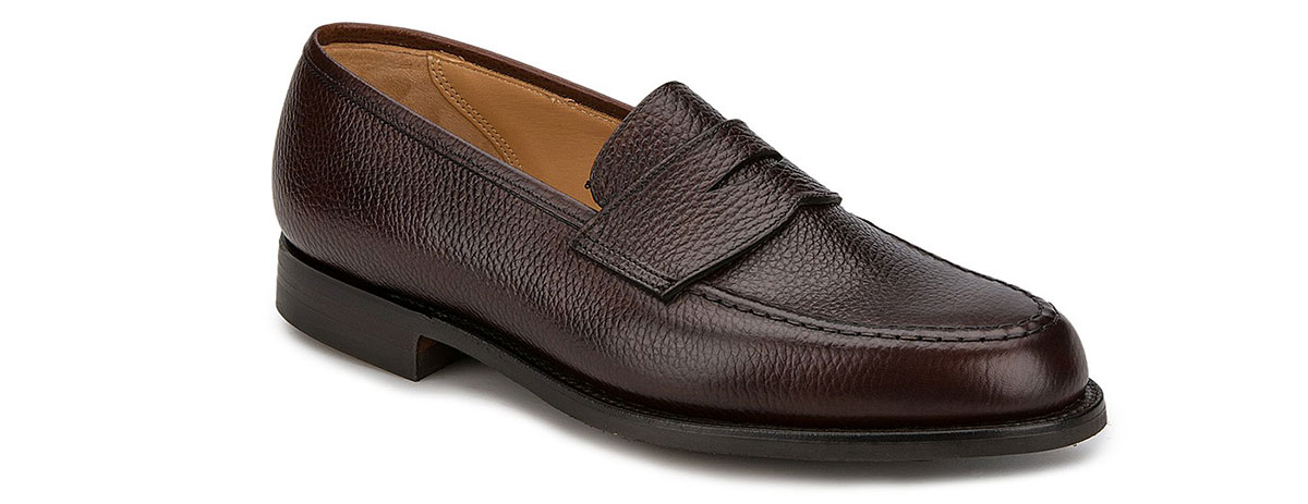 Crockett and Jones leather loafer