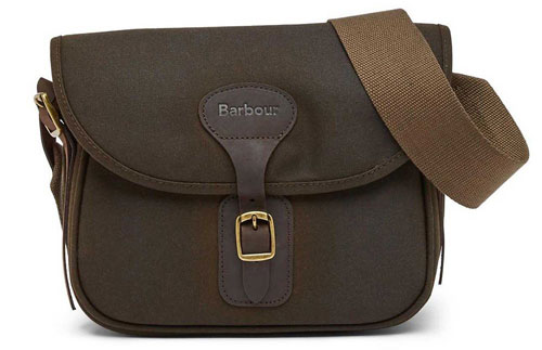 Barbour wax leather cartridge bag