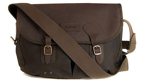 Barbour wax leather tarras bag