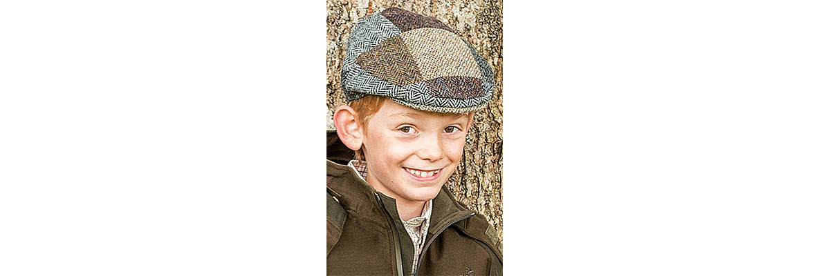 kids hrris tweed cap