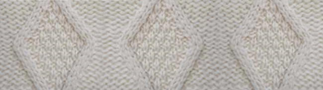 Aran Knit Diamond Stitch