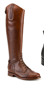 House of Bruar Ladies lace up classic leather riding boot tan country fashion