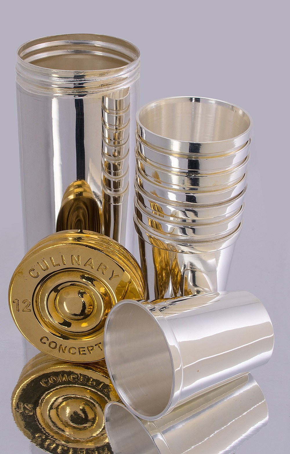 House of Bruar silver plated cartridge cups