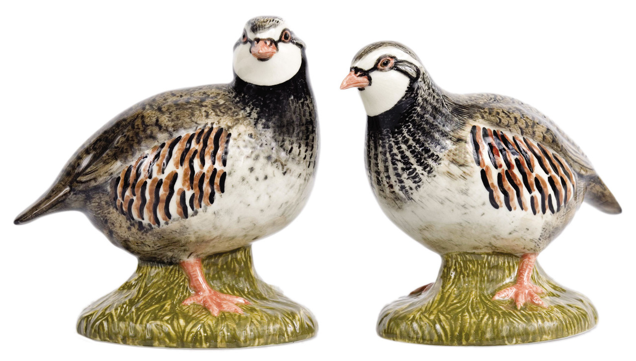 House of Bruar Quail ceramics salt and pepper patridge shakers