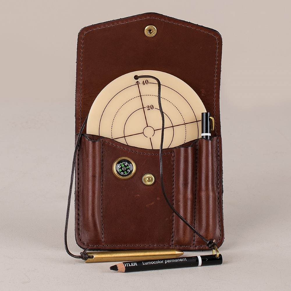 House of bruar brown leather grouse marker