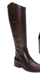 Ladies House of Bruar long classic riding boot dark brown leather country fashion