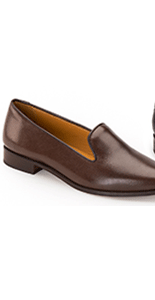 House of Bruar pointed toe dark brown loafer country fashion