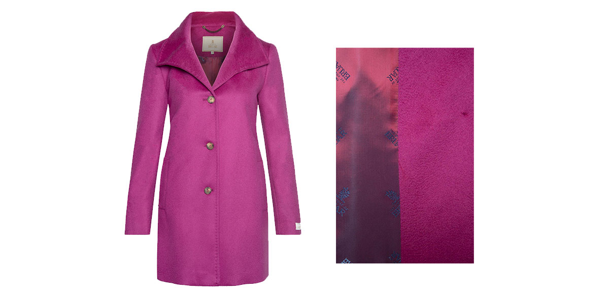 Cashmere funnel coat