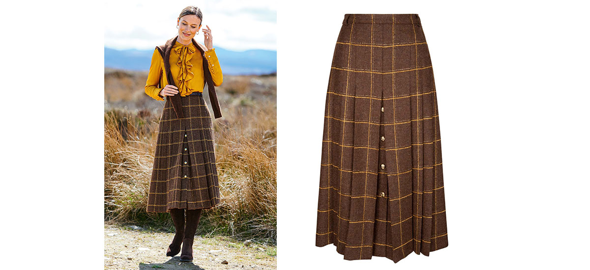 tweed skirt