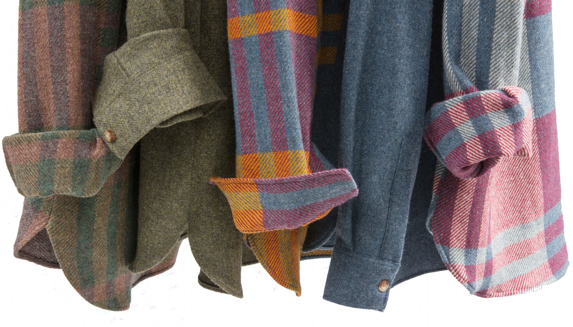 Tweed over shirt sleeve country fashion