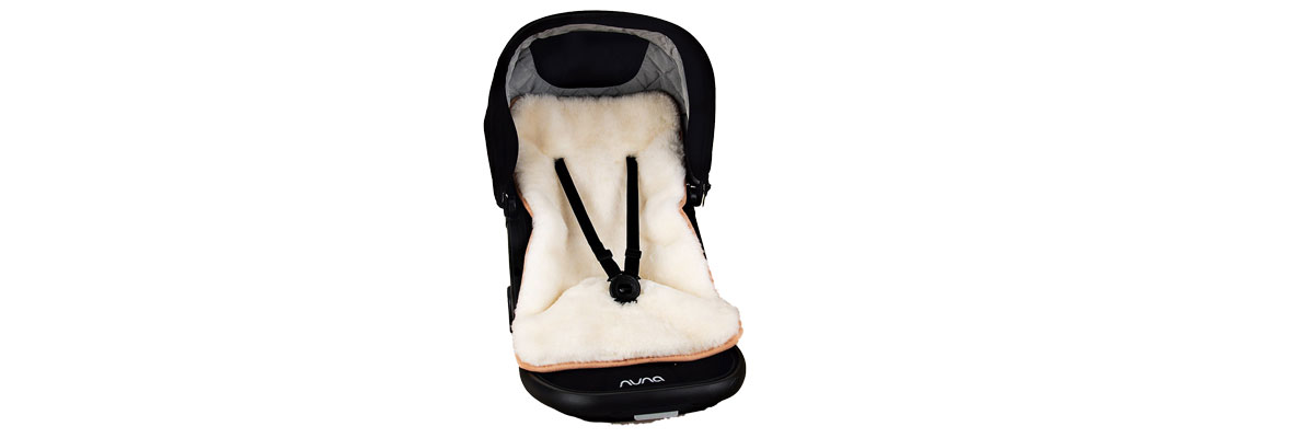 sheepskin babyseat cover