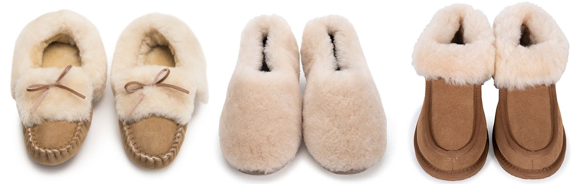 Sheepskin slippers