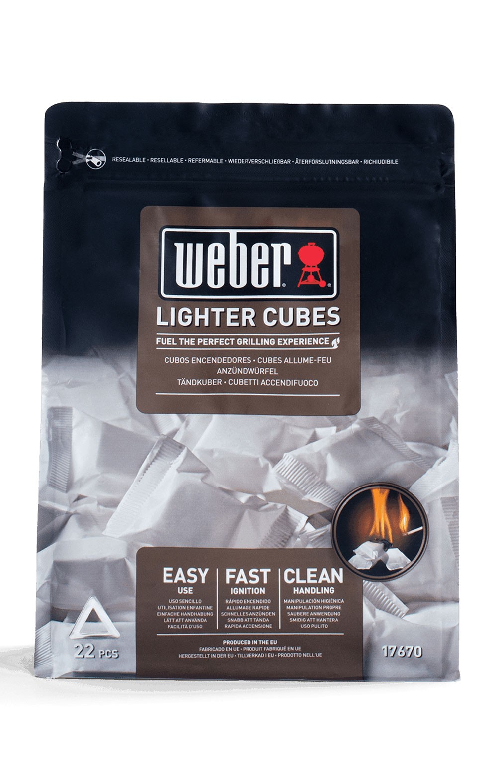Weber Lighter Cubes | Grey