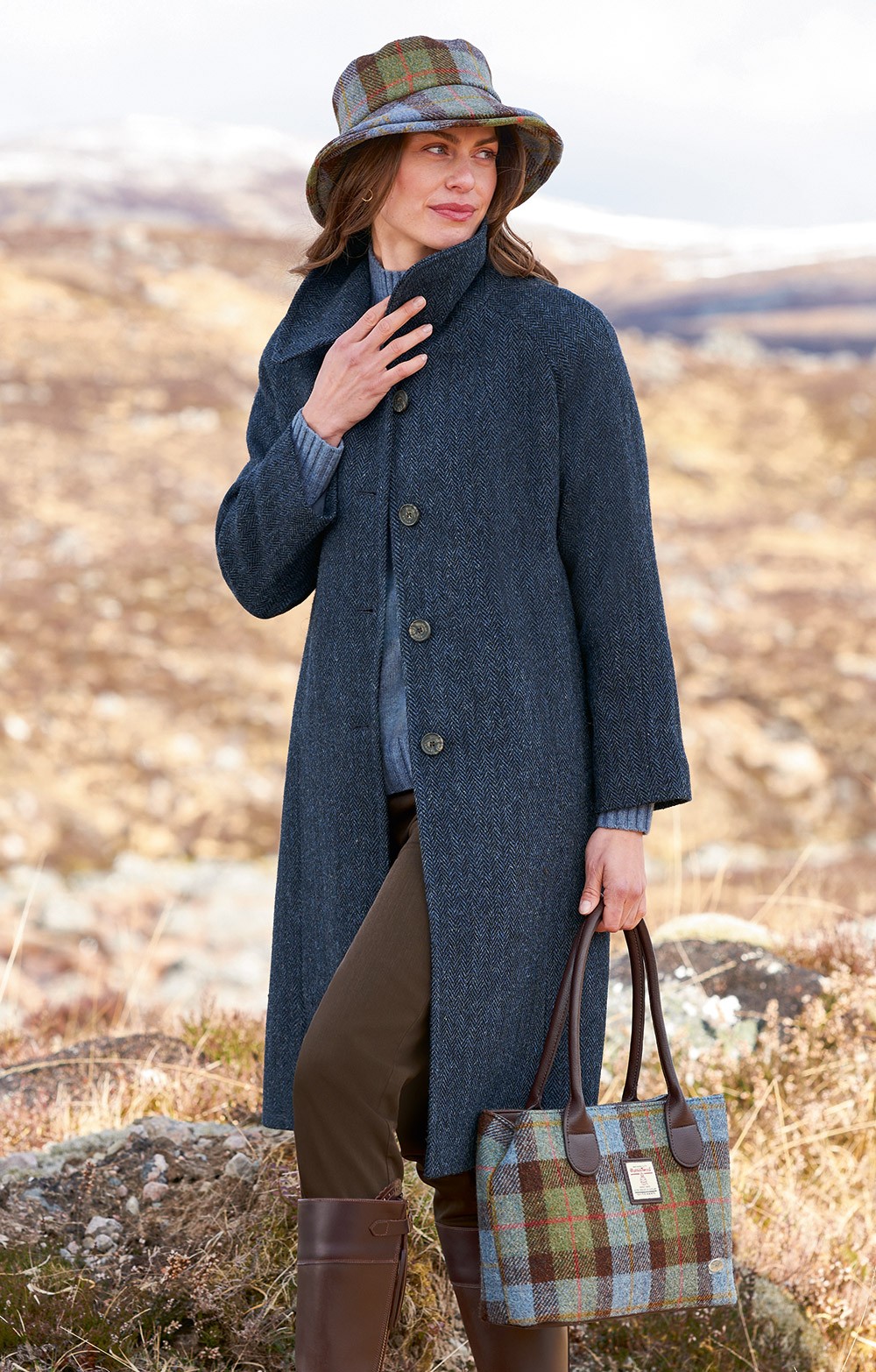 harris tweed cassley bag