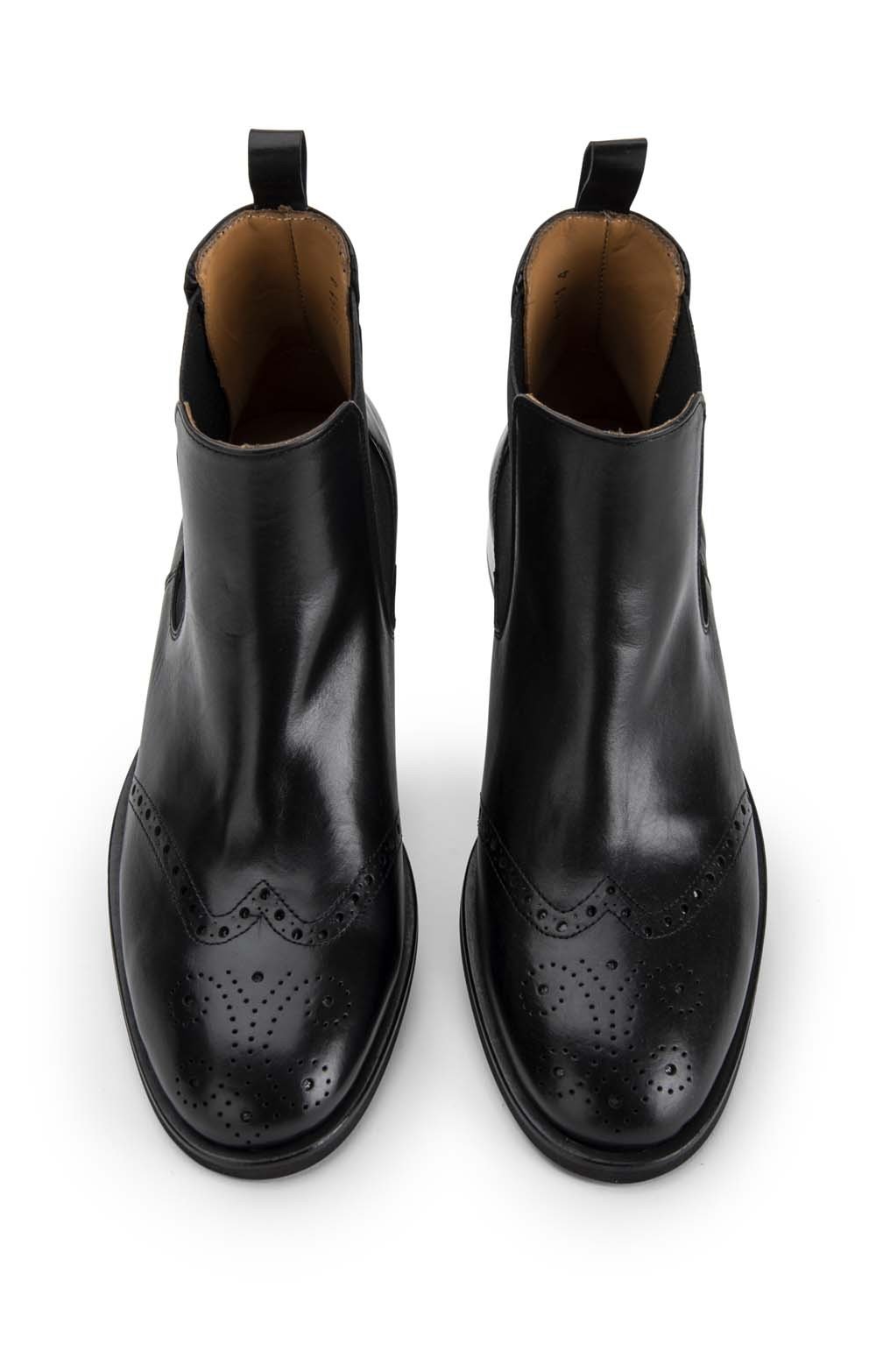 Ladies Leather Brogue Chelsea Boot 