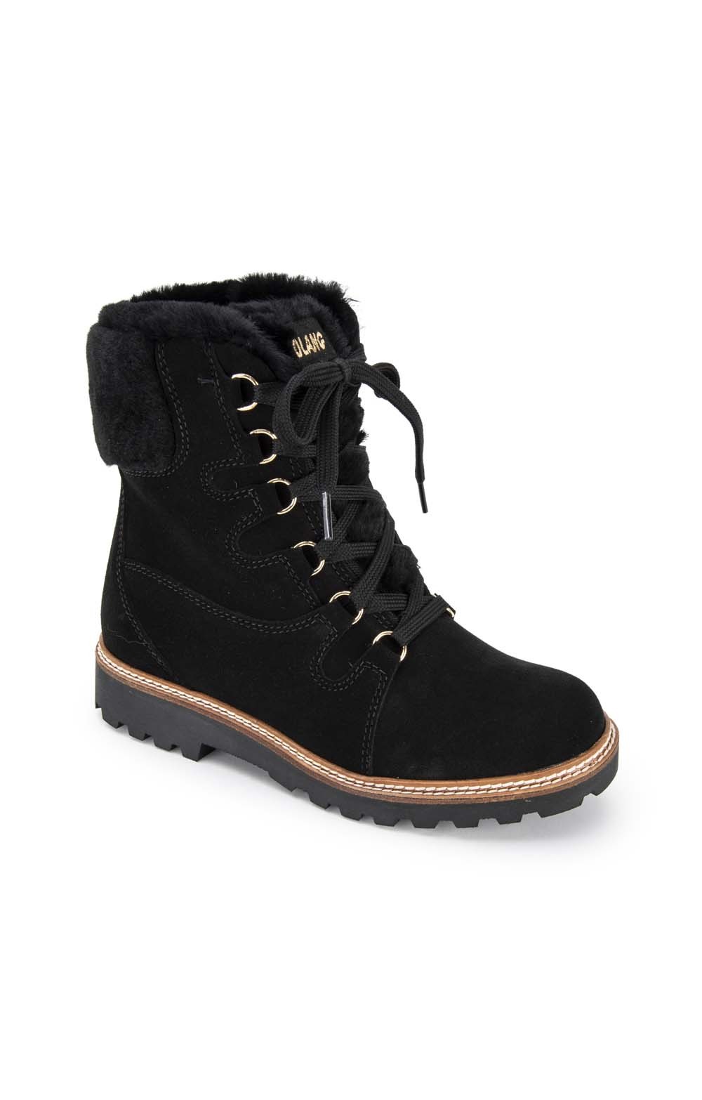 ladies black sheepskin boots