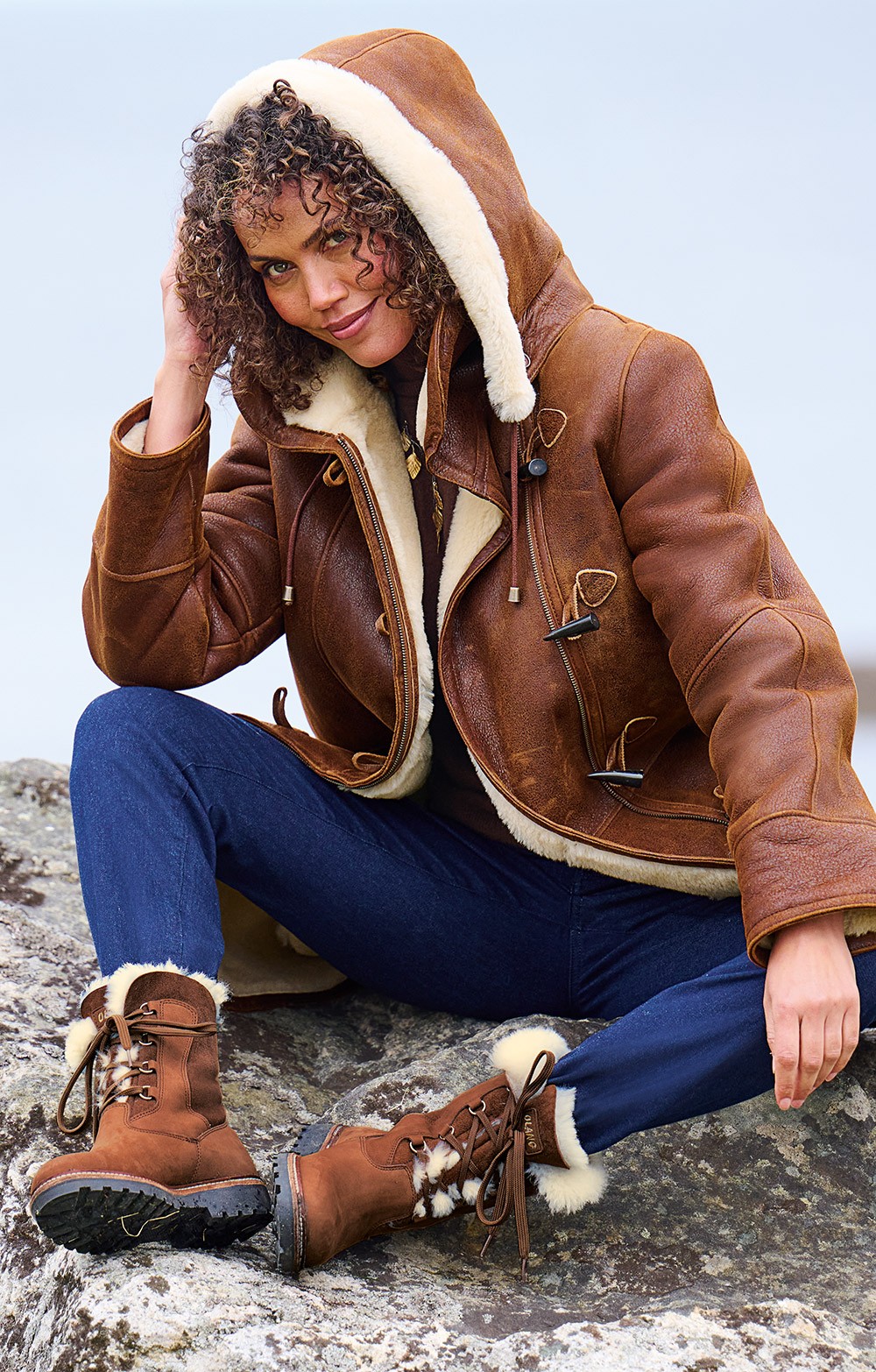 tan sheepskin boots