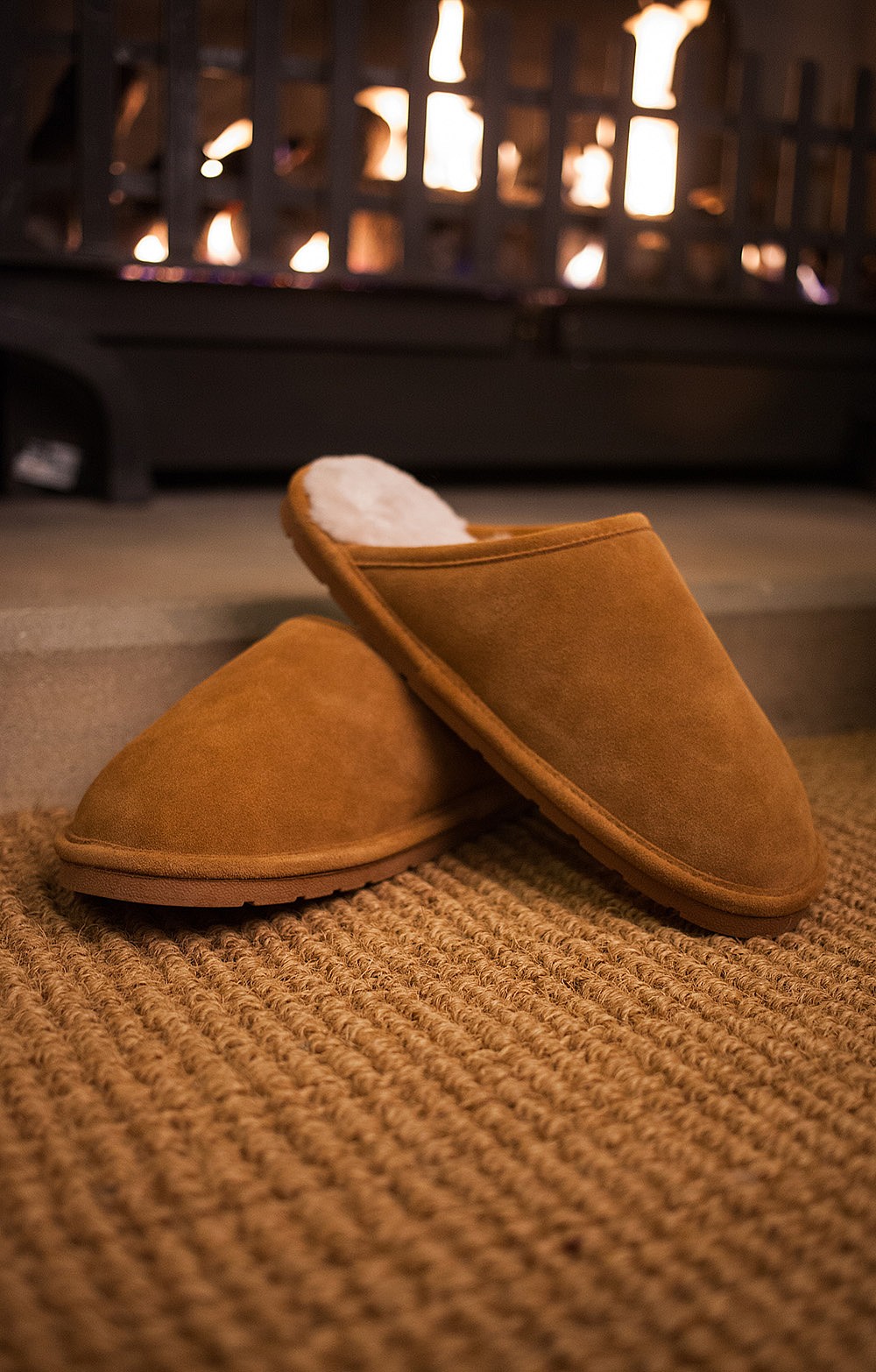 mens sheepskin mule slippers