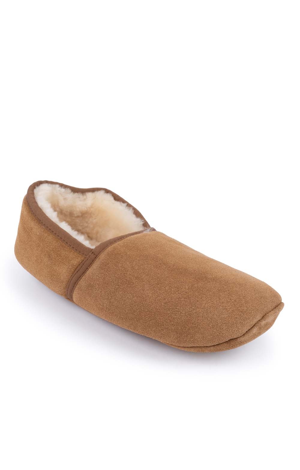 black sheepskin slippers mens