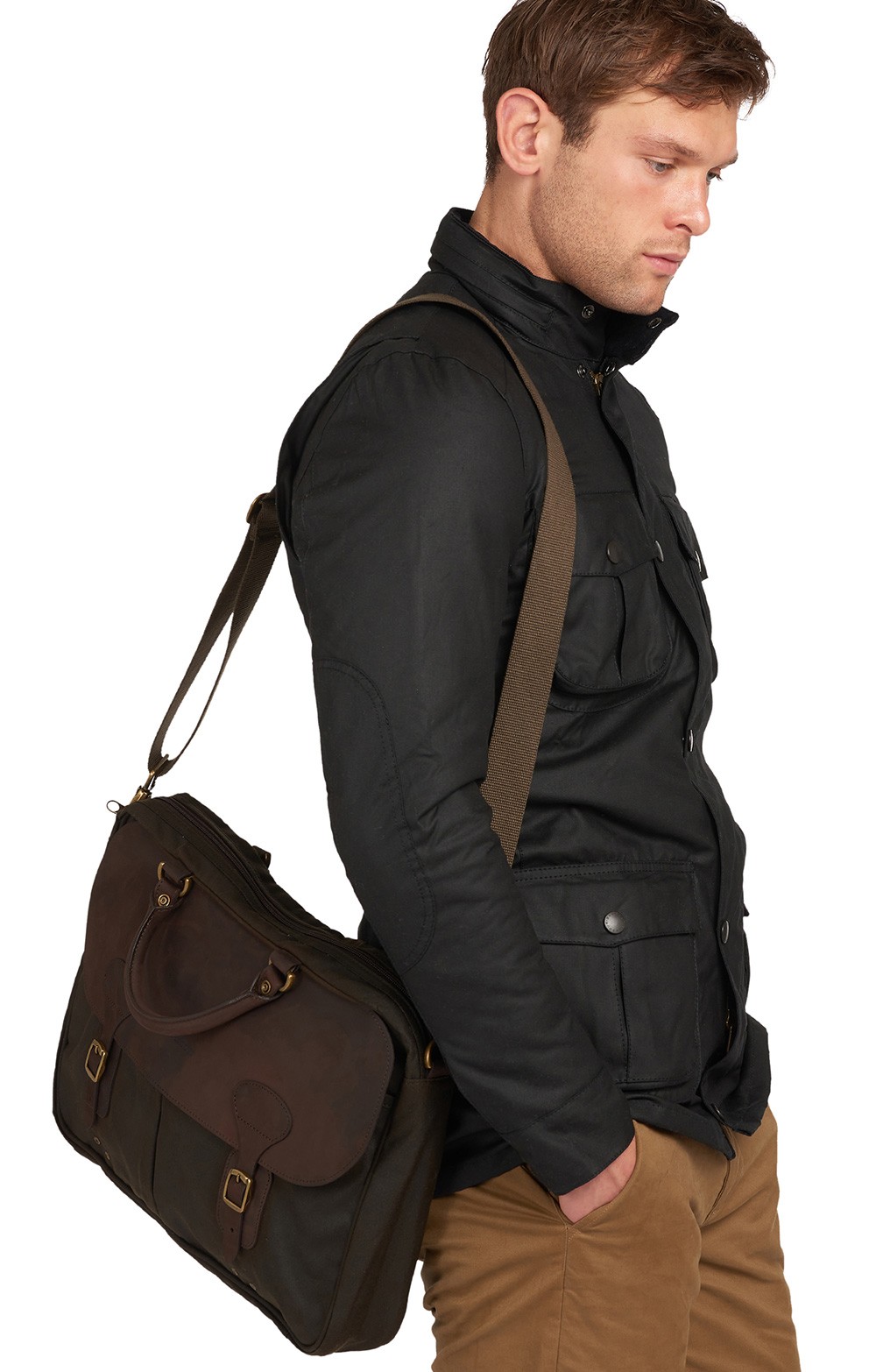 barbour briefcase