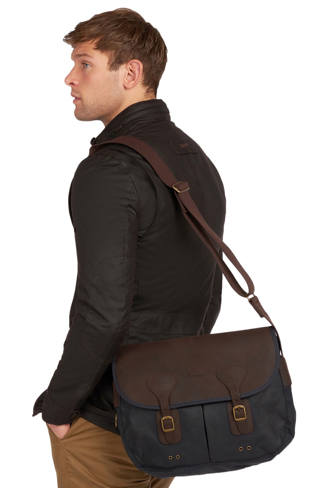 barbour wax tarras bag