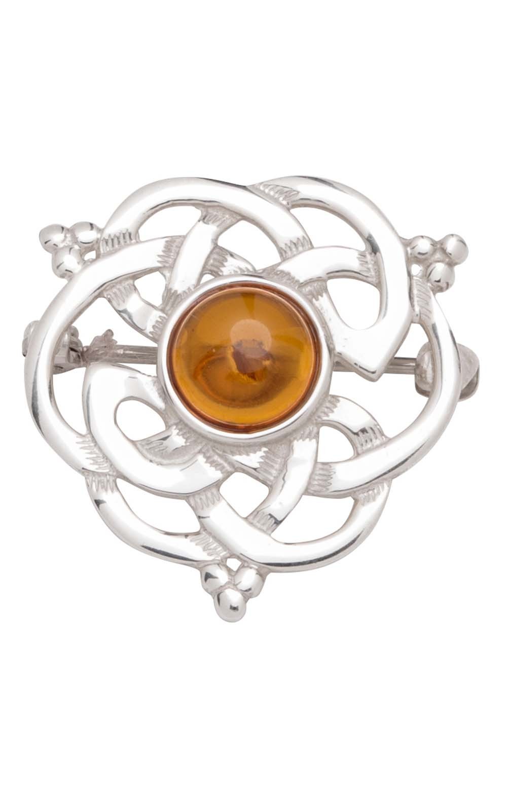amber brooch