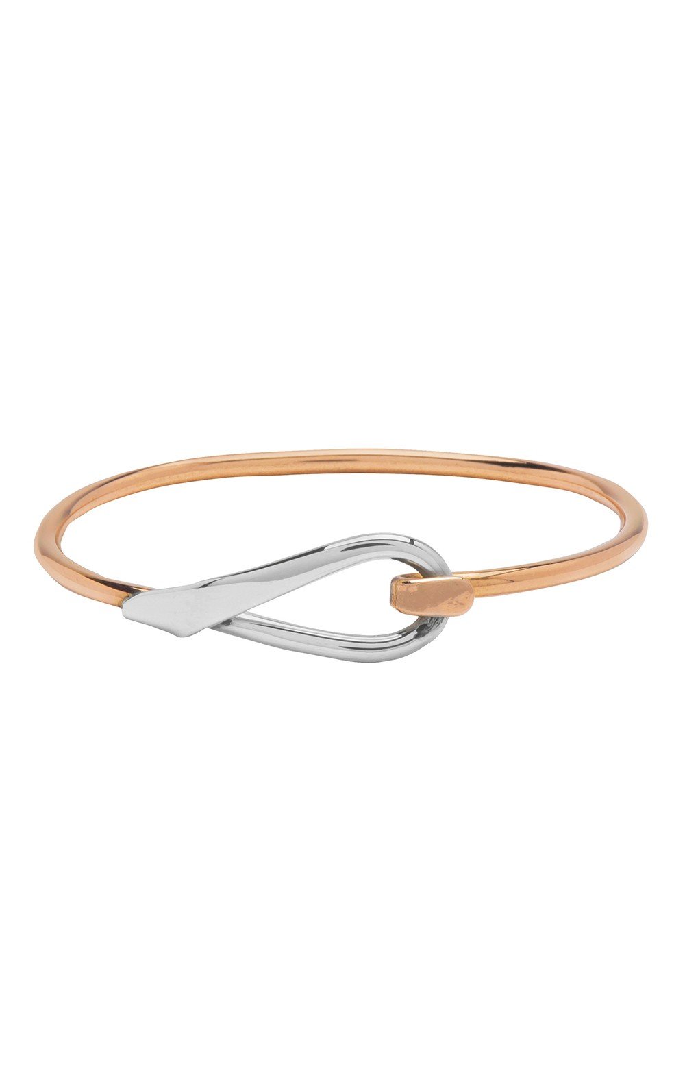 Silver and Copper Loop Bangle
