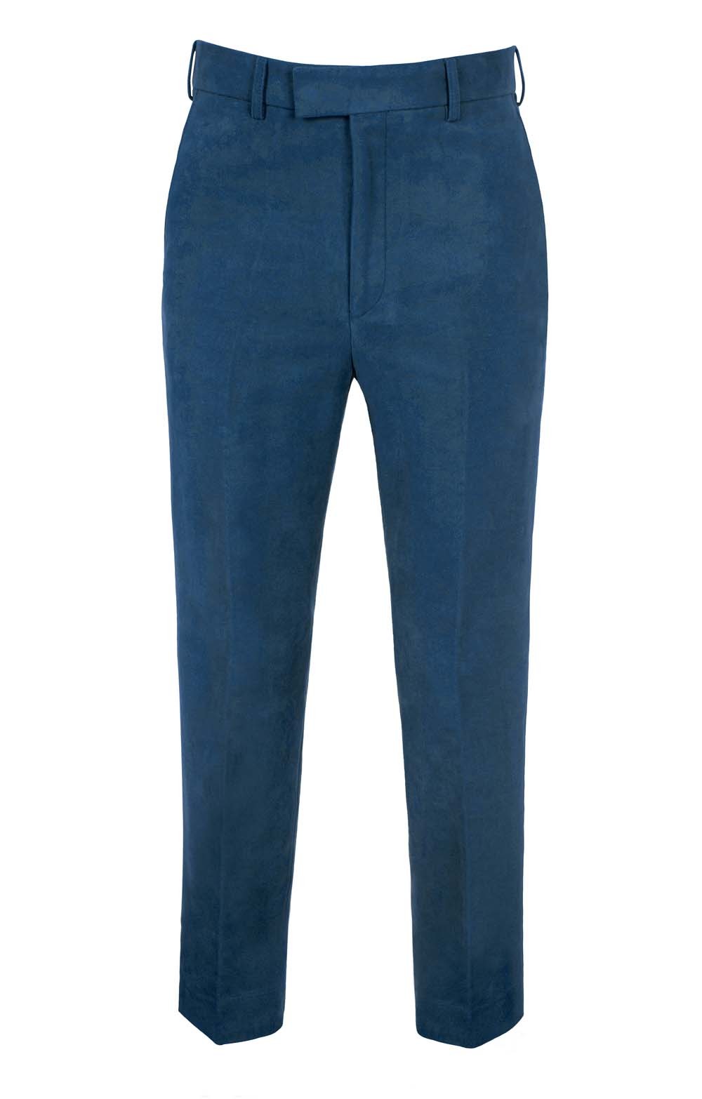 blue moleskin trousers