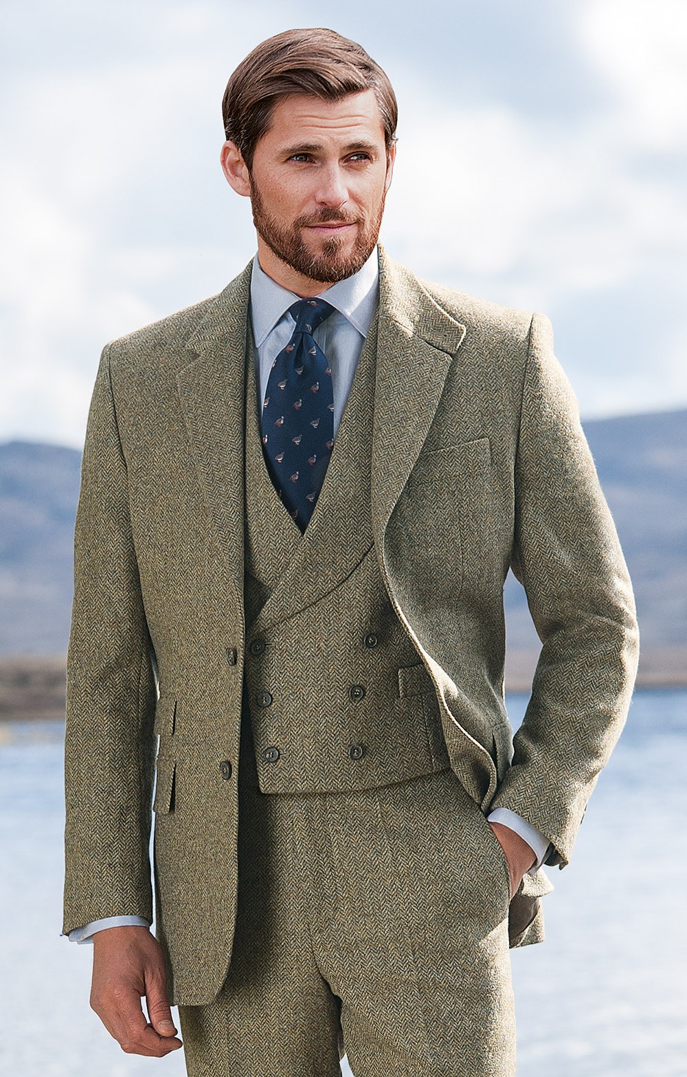 tweed blazer men