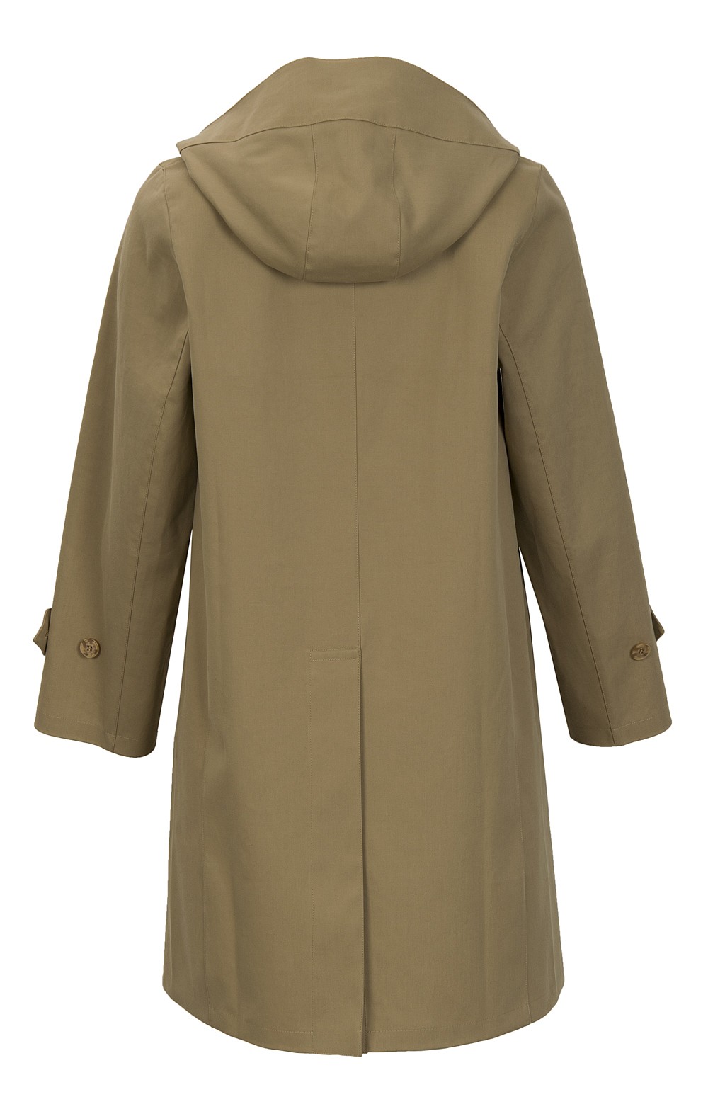 ladies hooded mac coat