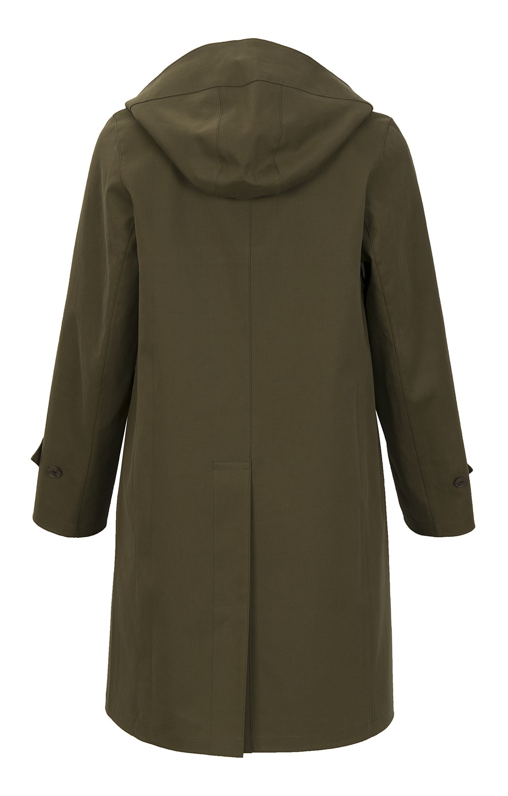 ladies hooded mac coat