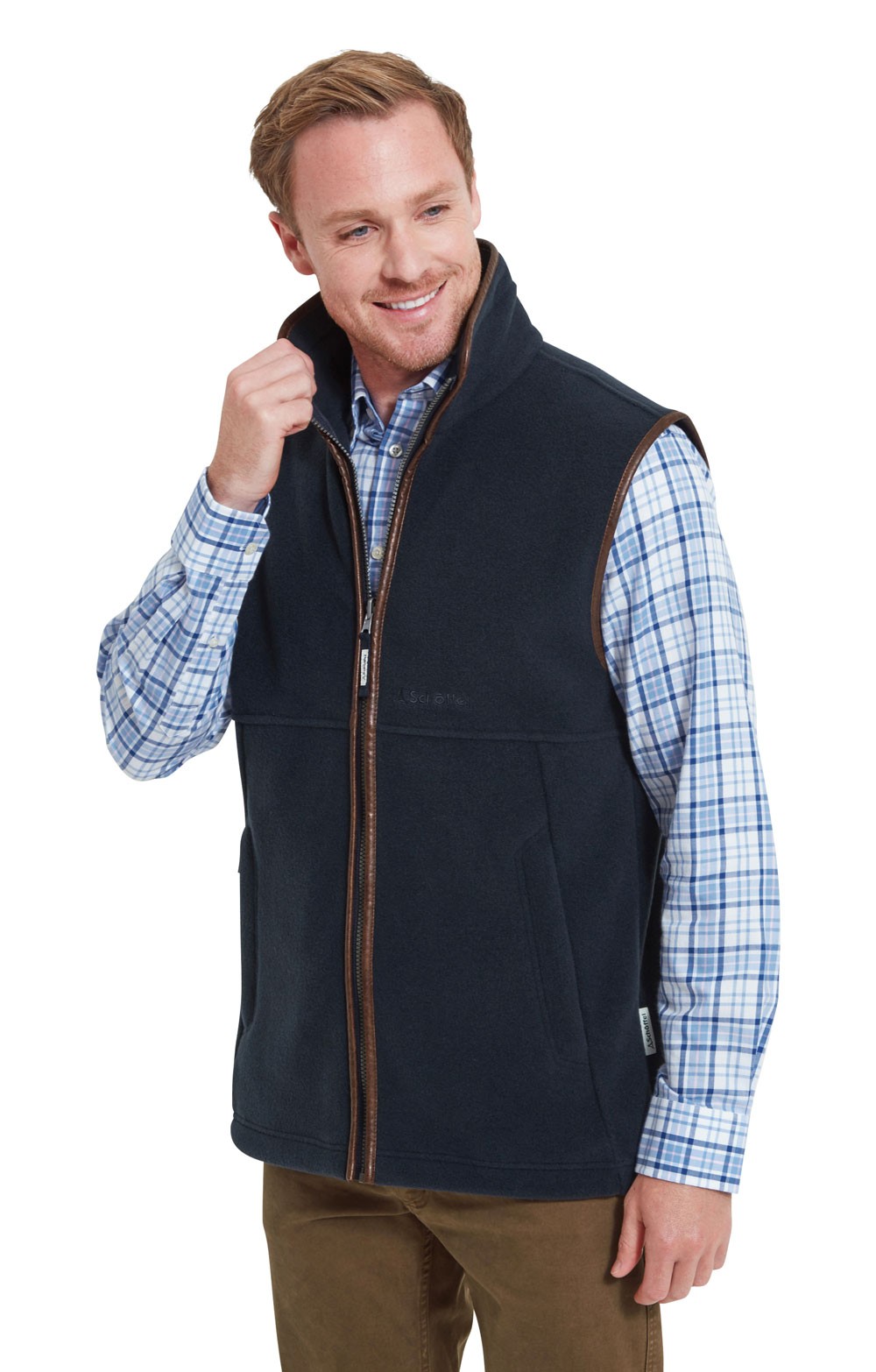 Mens Navy Schoffel Gilet Flash Sales 