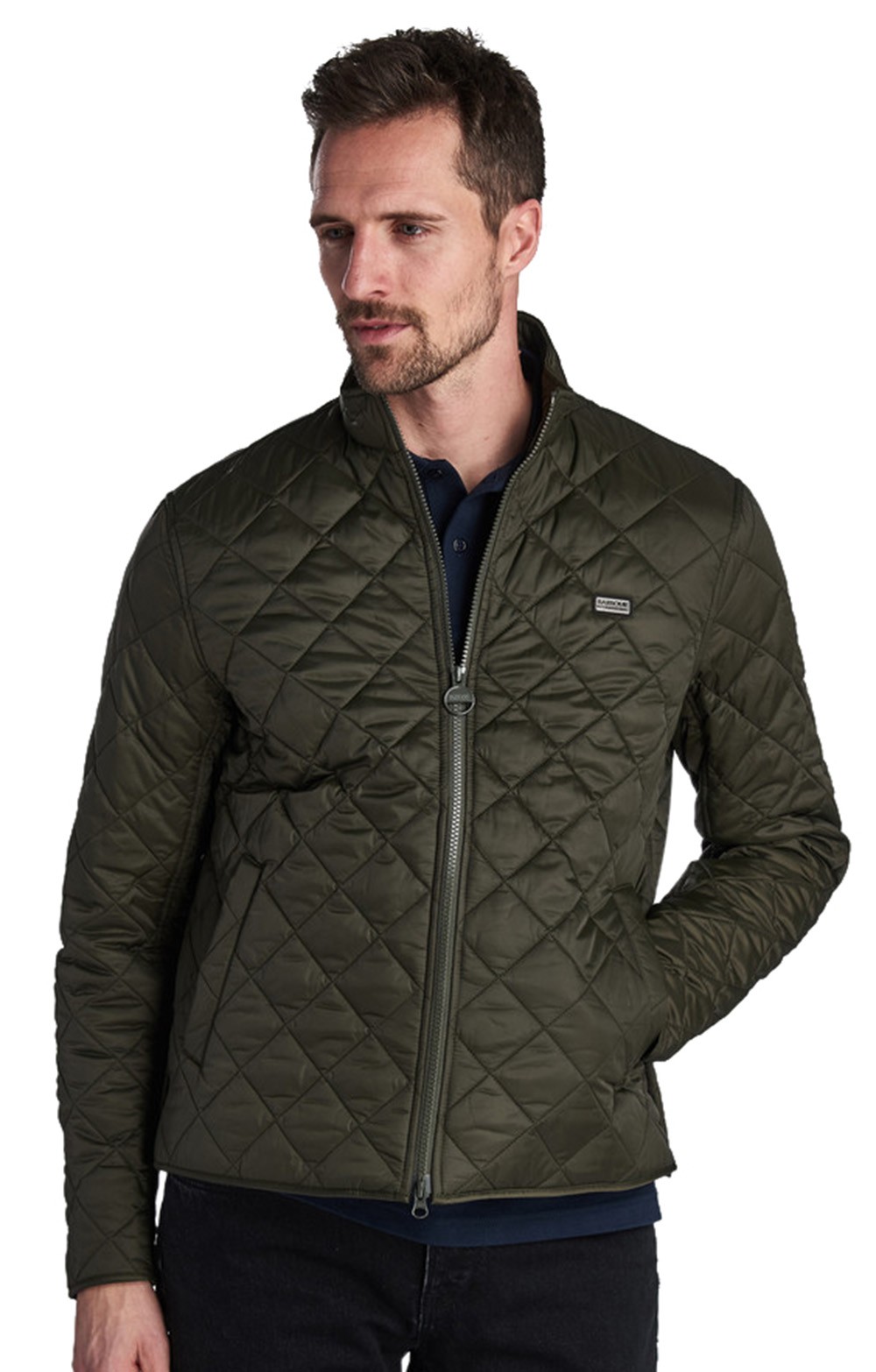 barbour green quilted jacket