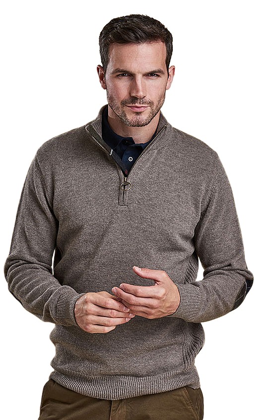mens barbour half zip jumper