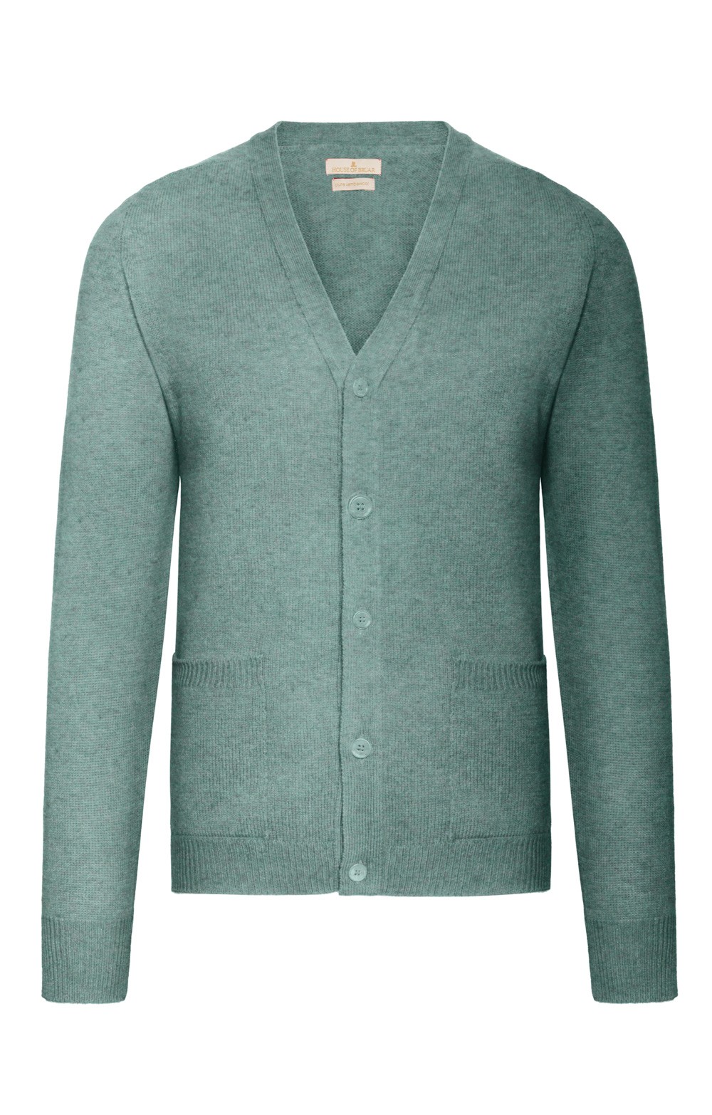 green v neck cardigan