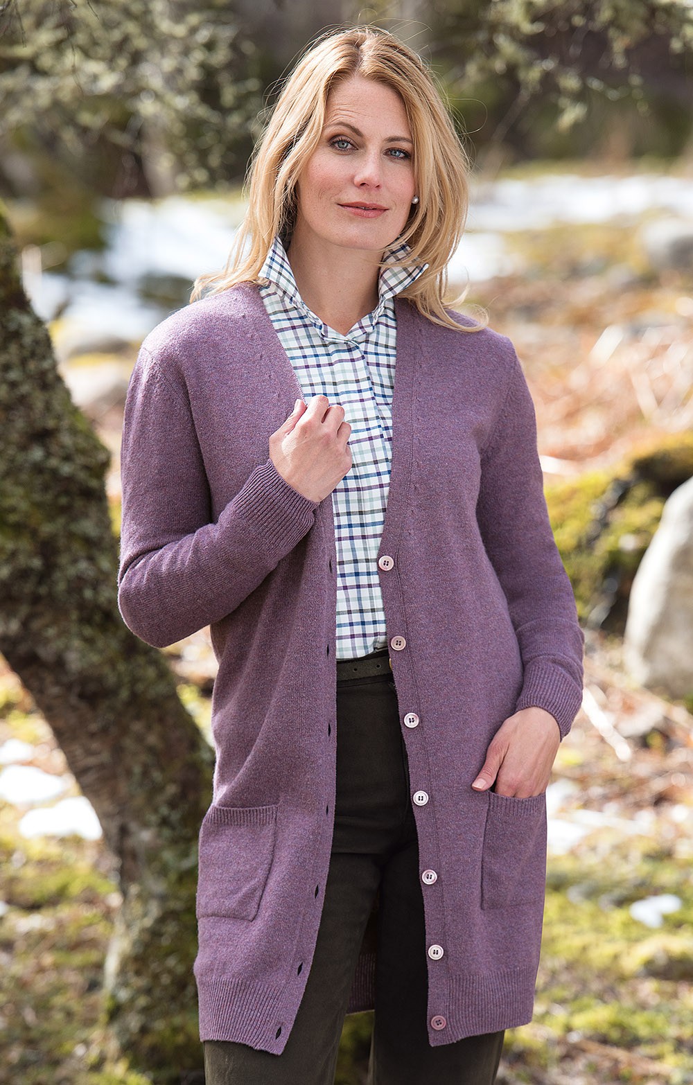 ladies lambswool cardigan