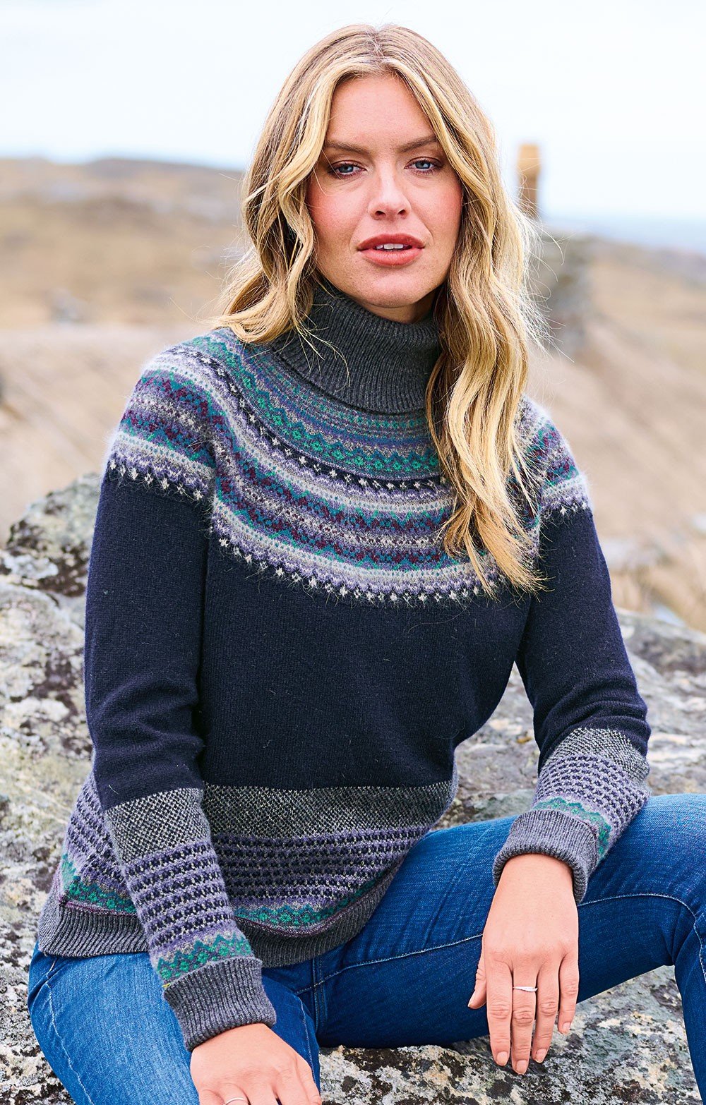  Ladies Alpine Roll Sweater, Oban