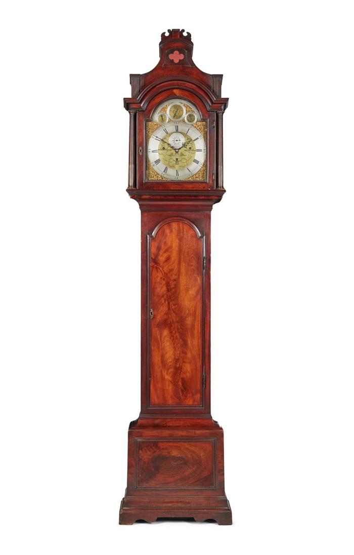 George III Mahogany Chiming Longcase Clock John Prichard London 18th Century